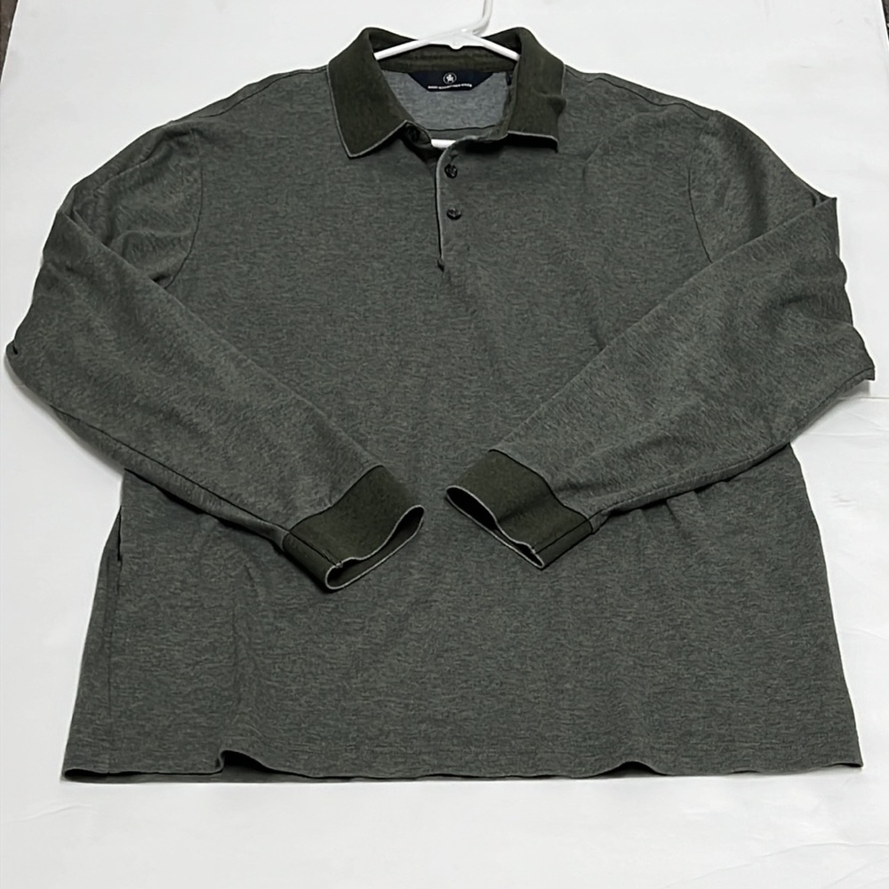 Hart Schaffner Marx Long Sleeve Polo Size Large B97